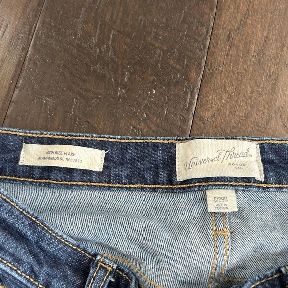 Universal Thread Dark Blue Flare Jeans - Picture 4 of 5